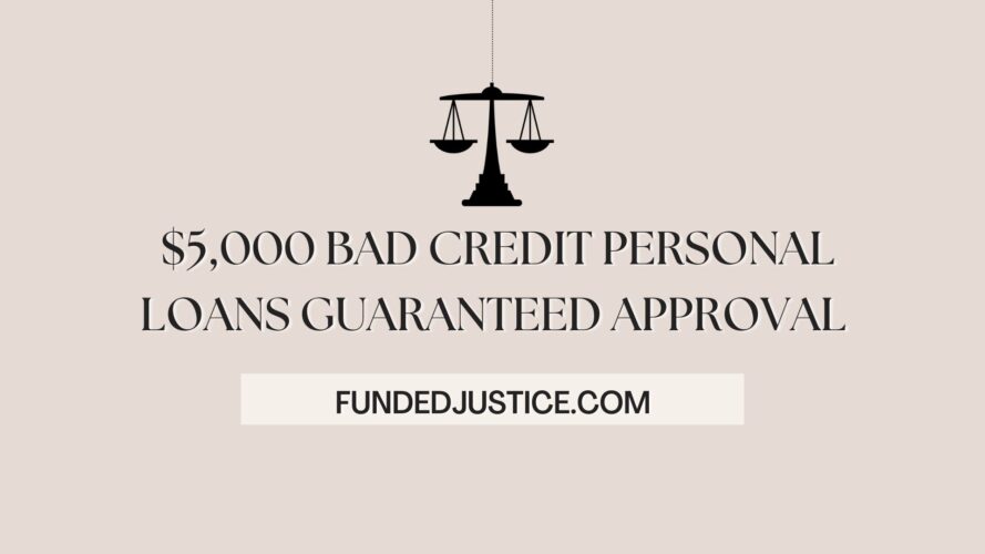 Bad Credit Personal Loans Guaranteed Approval $5 000